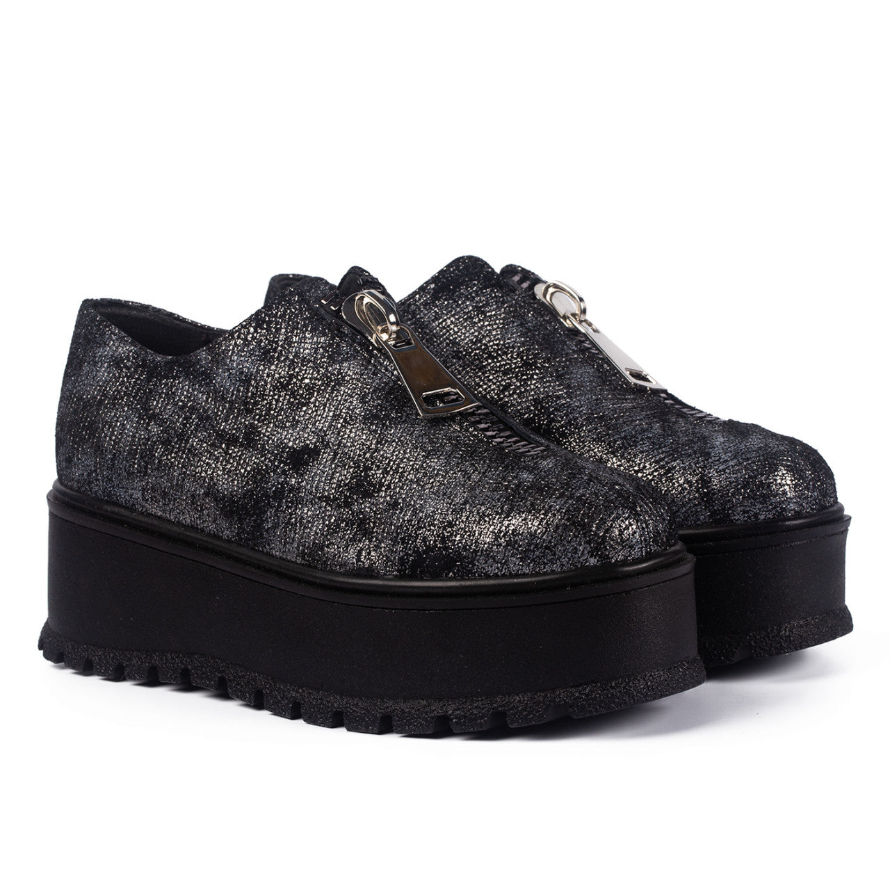 Pantofi casual dama 455 argintiu