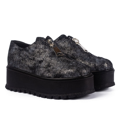 Pantofi casual dama 455 argintiu