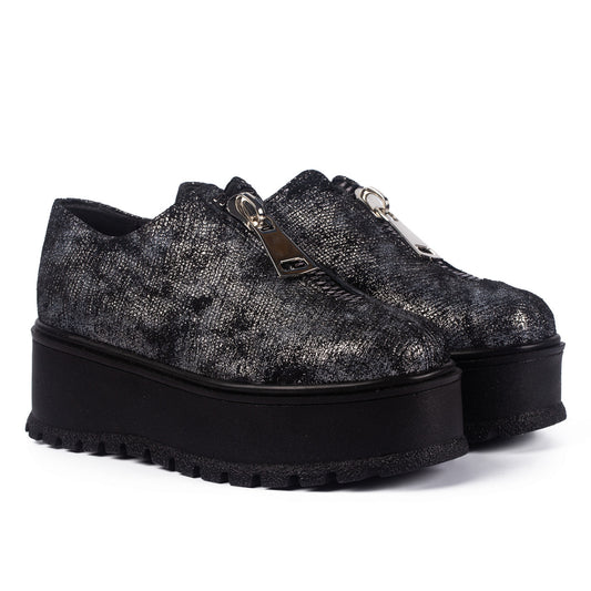 Pantofi casual dama 455 argintiu