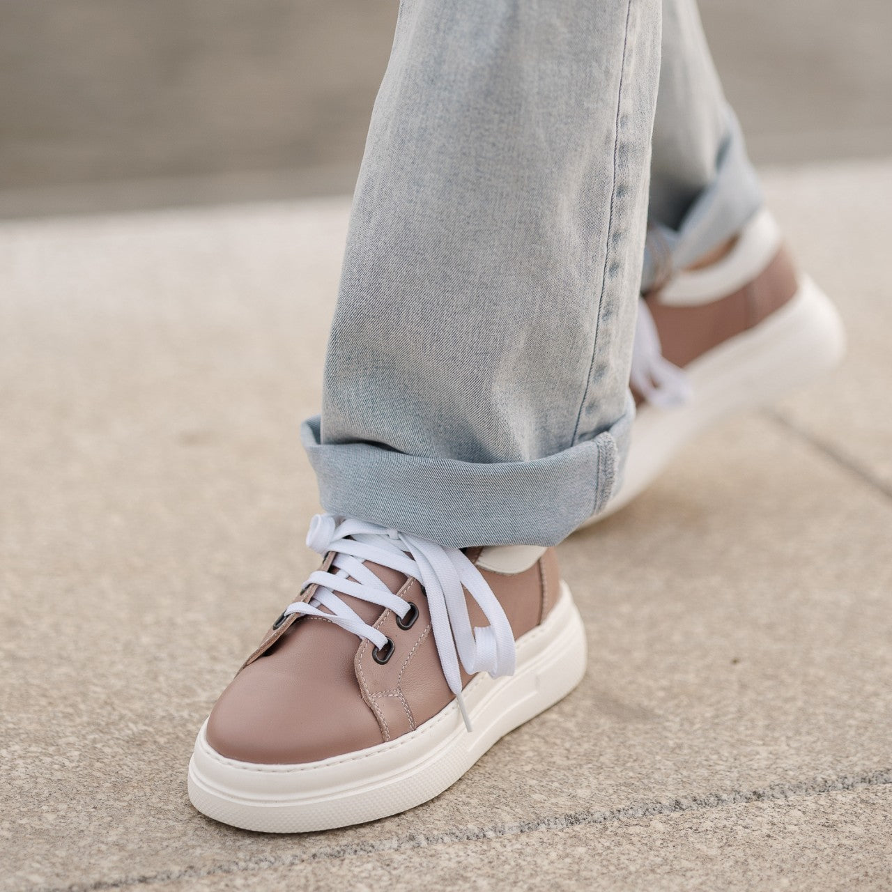 Pantofi casual dama 500 nude