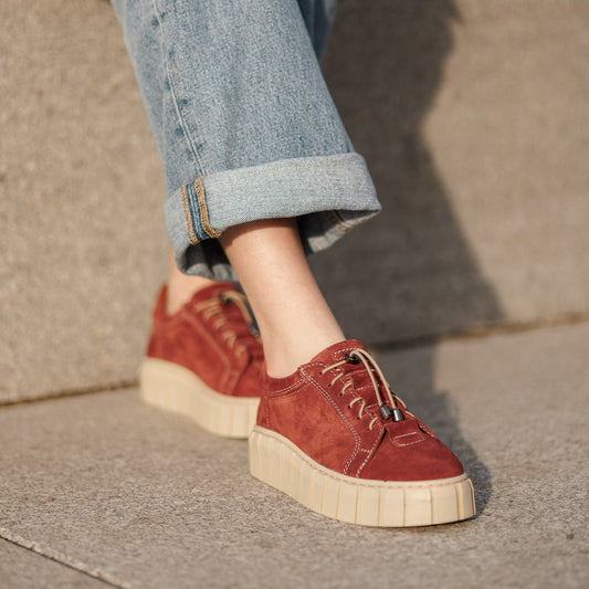 Pantofi casual dama 503 bordo