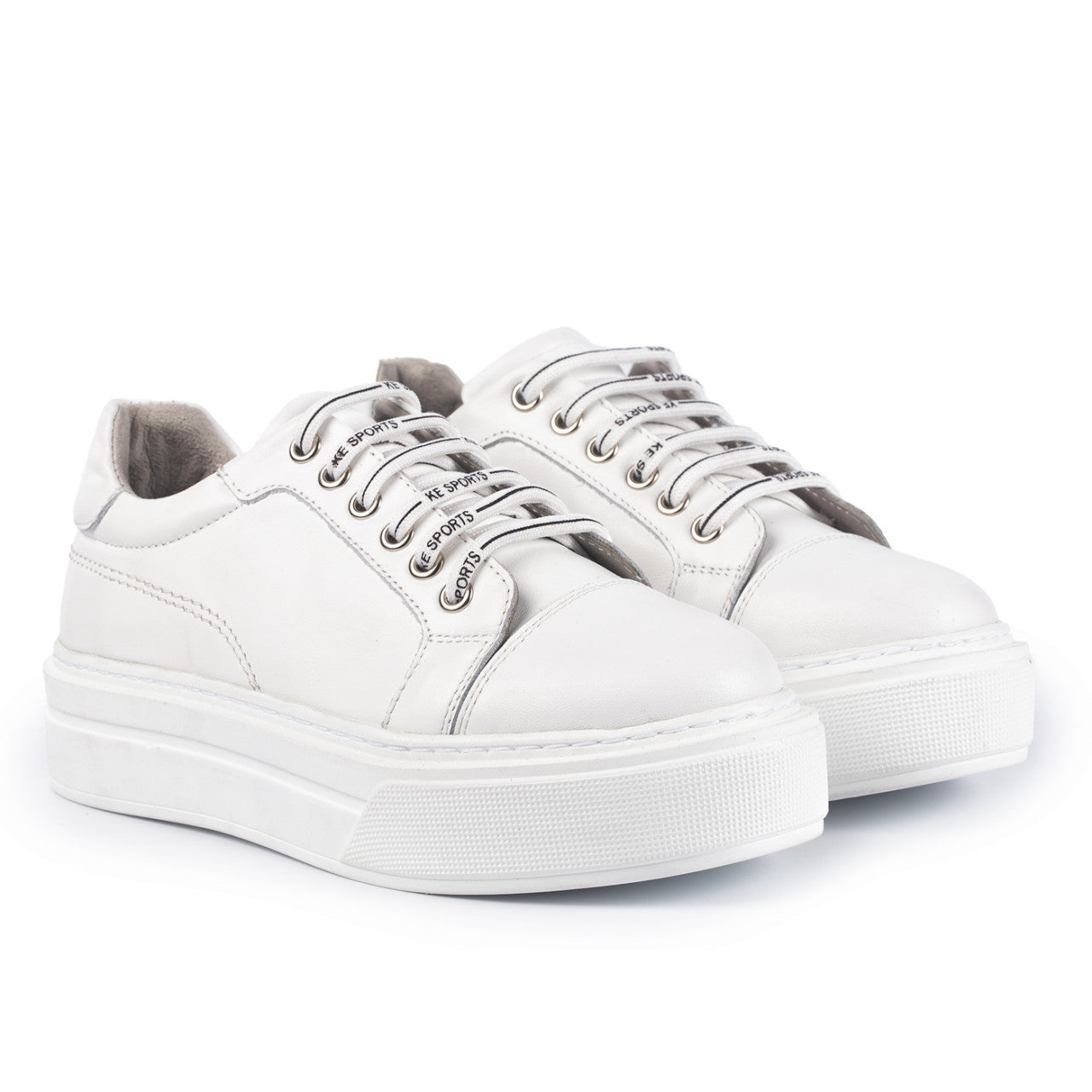 Pantofi casual dama 504 alb