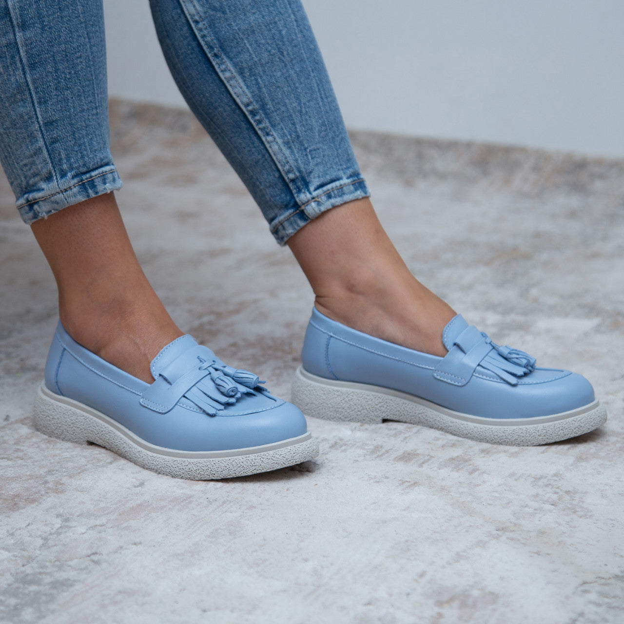 Pantofi casual dama 520 albastru