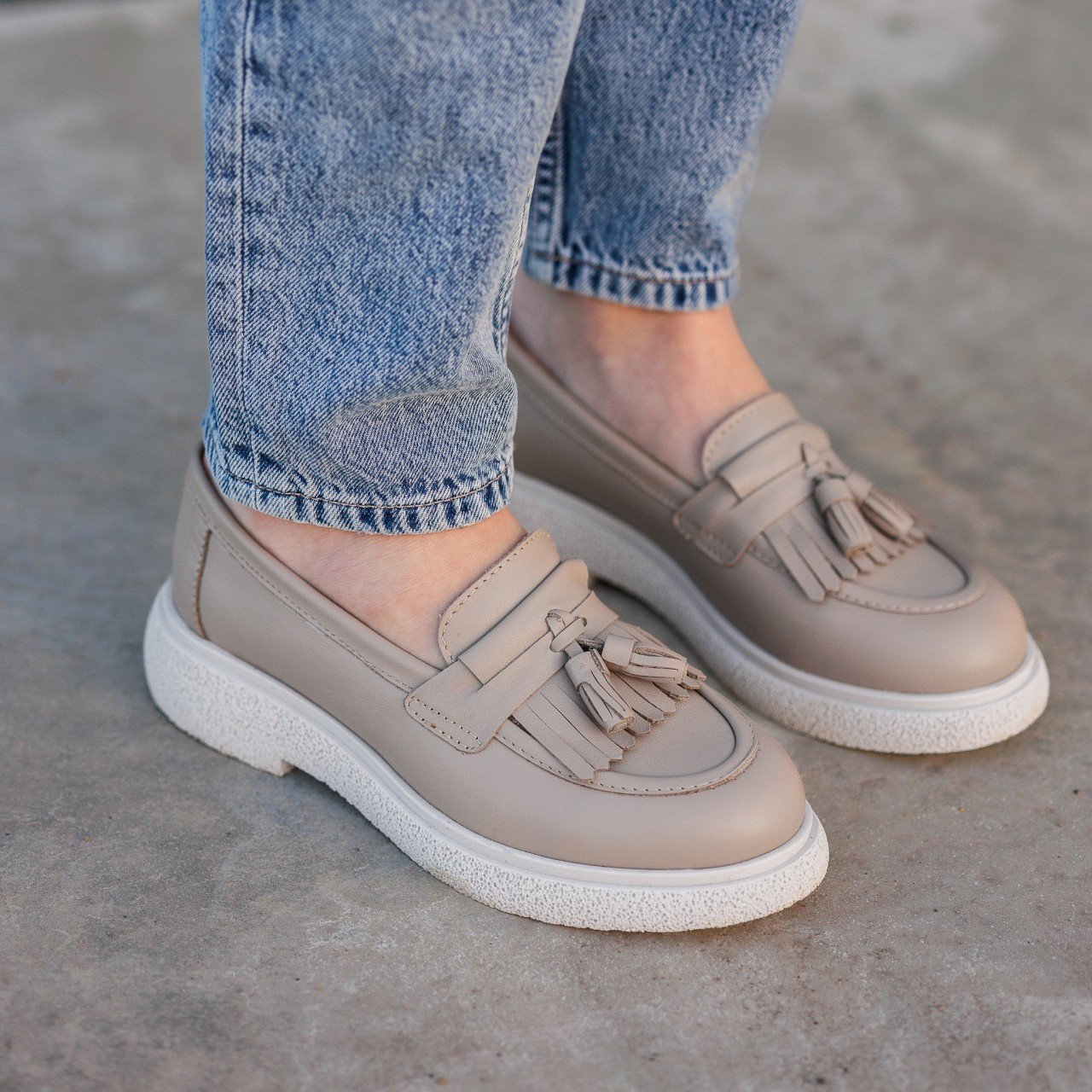 Pantofi casual dama 520 bej