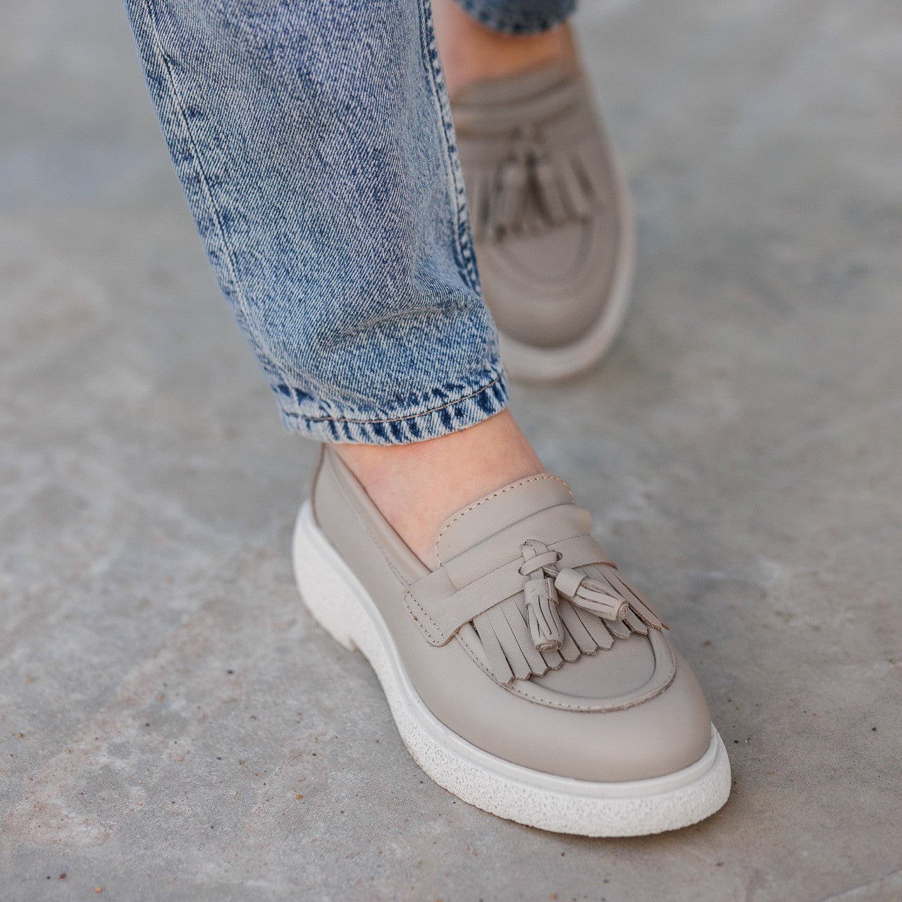 Pantofi casual dama 520 bej