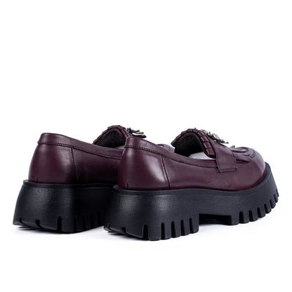Pantofi casual dama 522 bordo