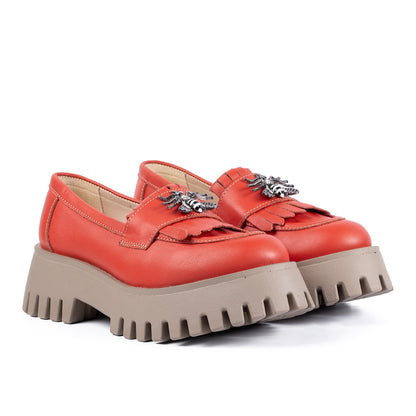 Pantofi casual dama 522 portocaliu