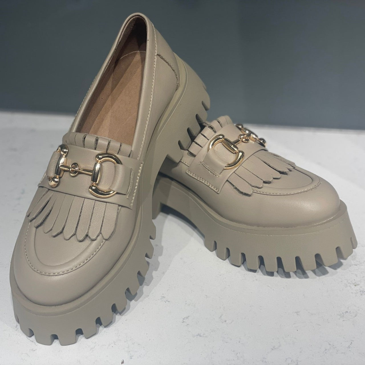 Pantofi casual dama 523 bej