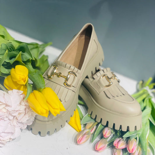 Pantofi casual dama 523 bej