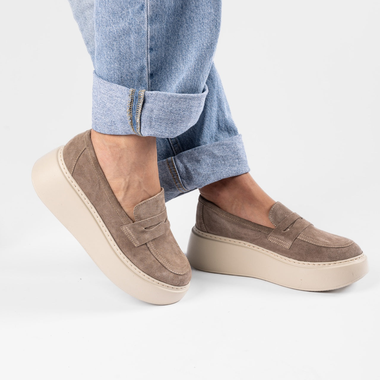 Pantofi casual dama 526 nisip