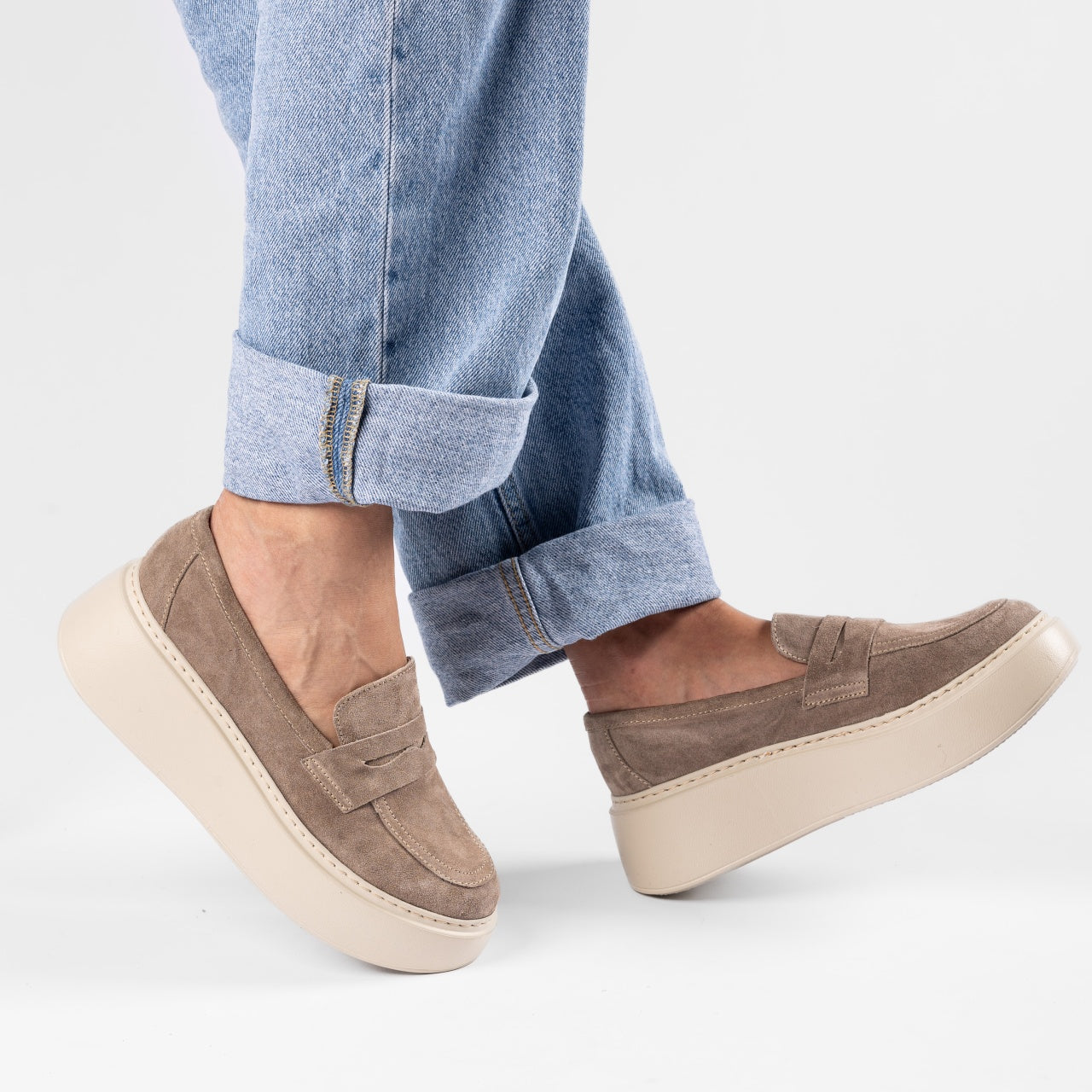 Pantofi casual dama 526 nisip