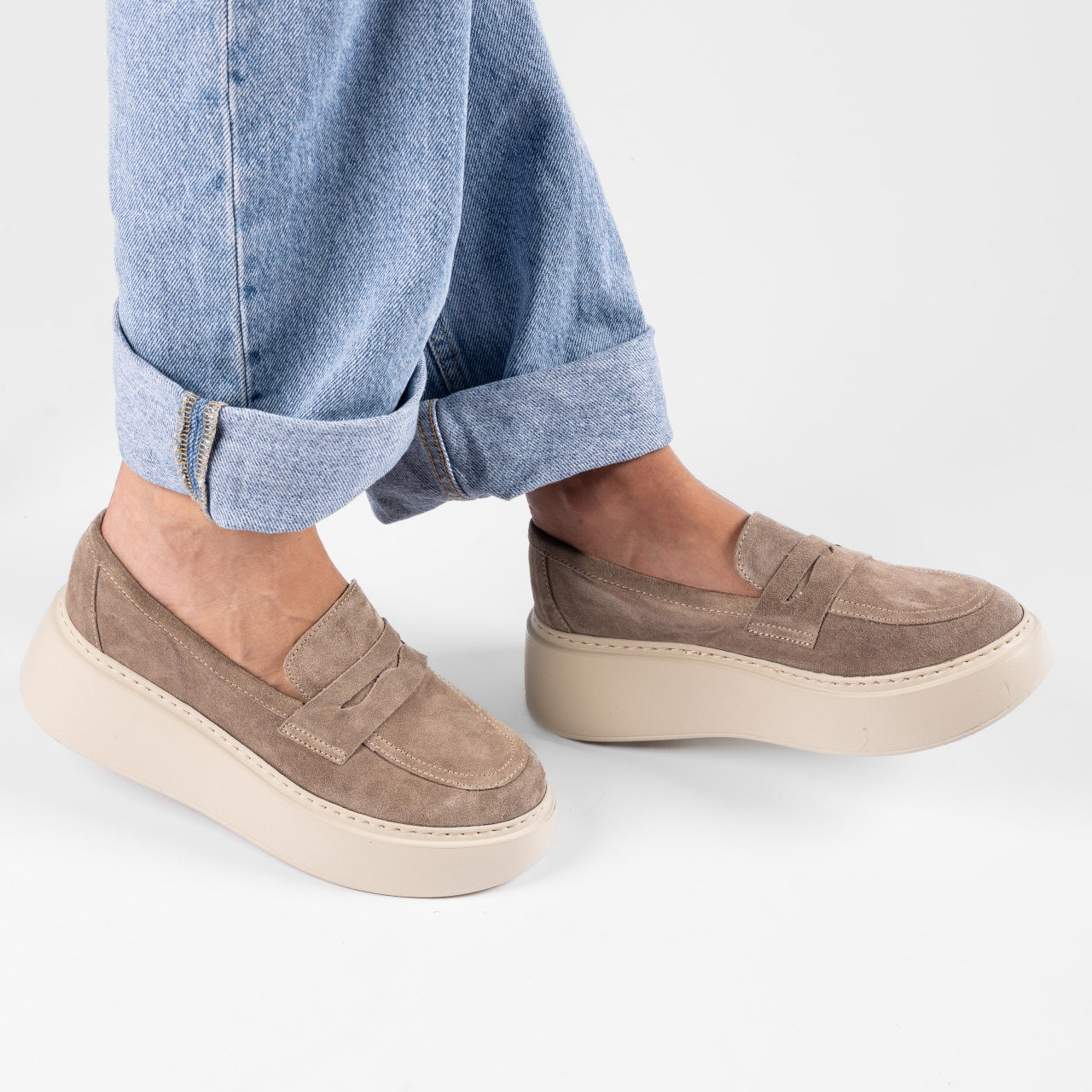 Pantofi casual dama 526 nisip