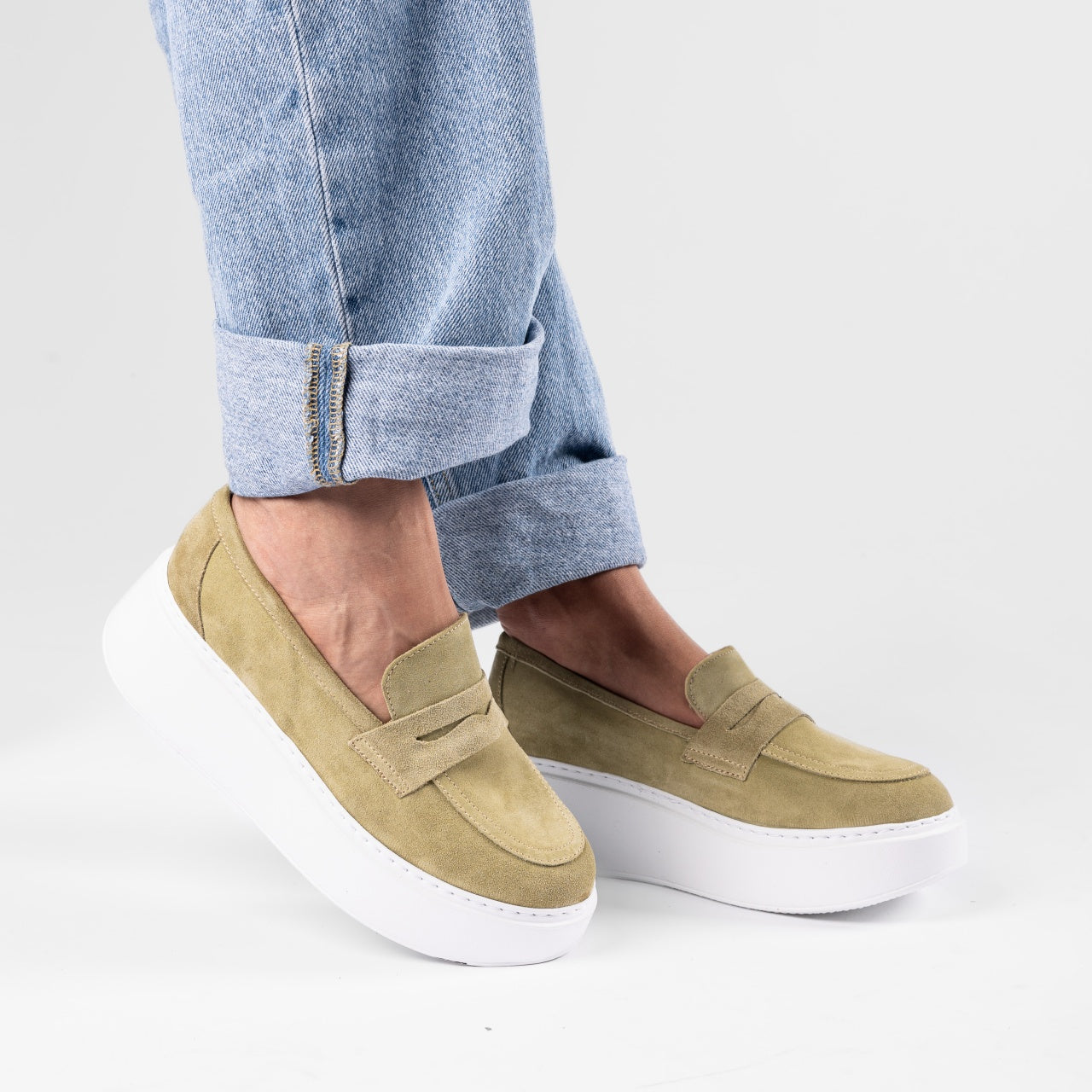 Pantofi casual dama 526 olive