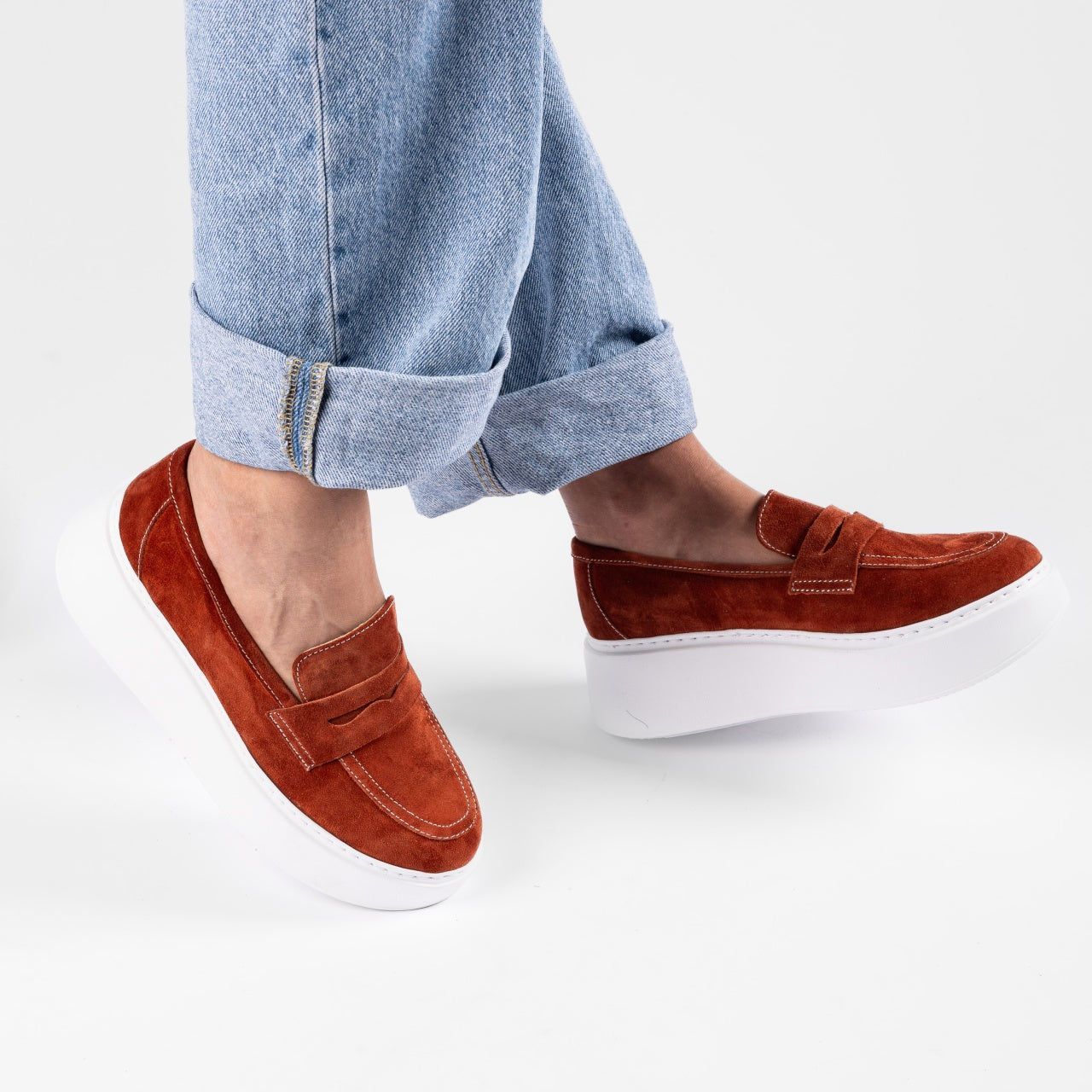 Pantofi casual dama 526 orange