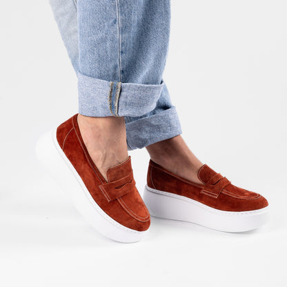 Pantofi casual dama 526 orange