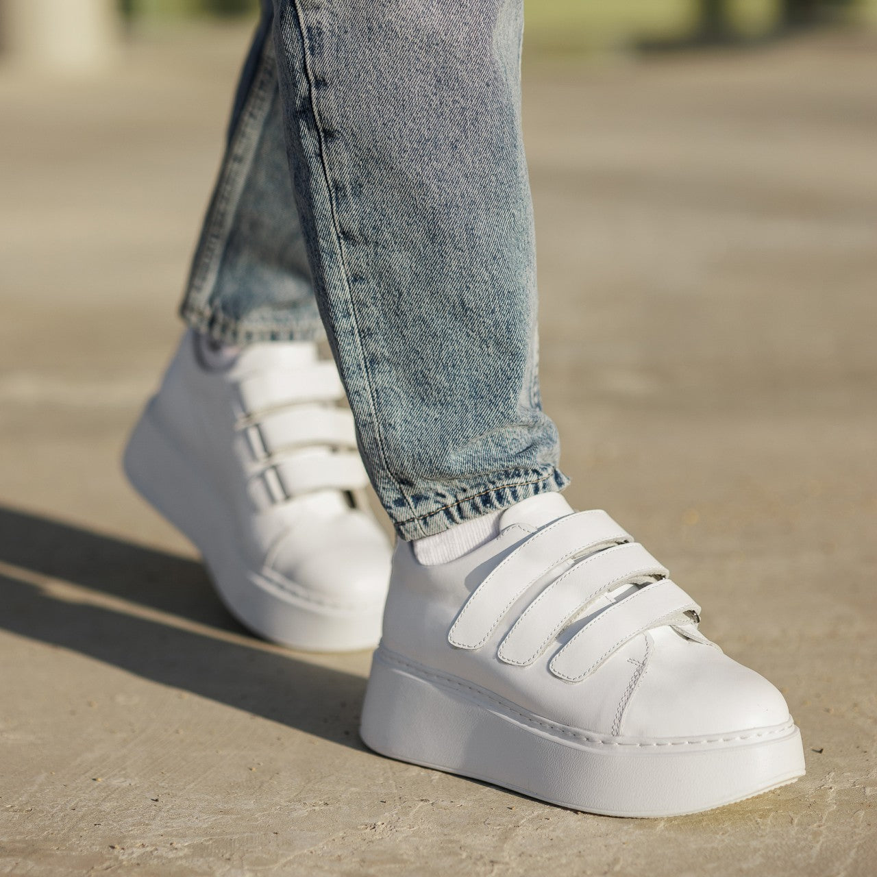 Pantofi casual dama 535 alb