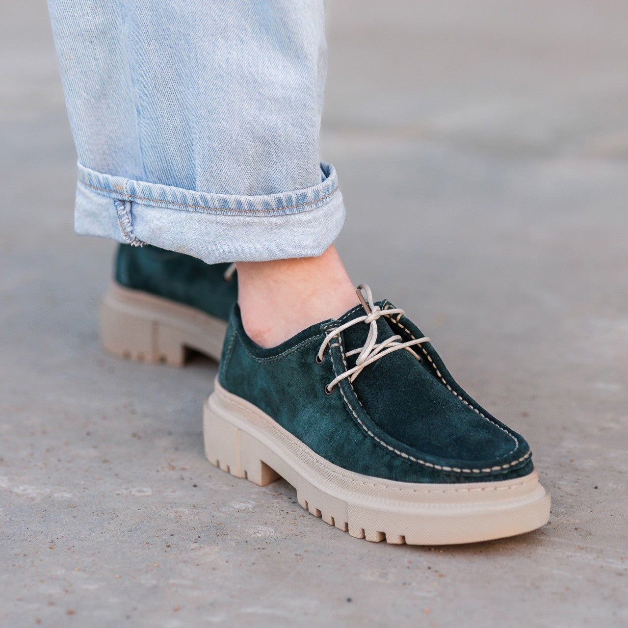 Pantofi casual dama 576 verde