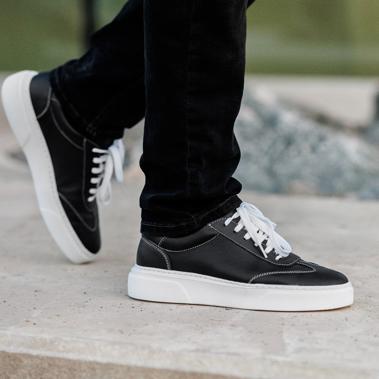 Pantofi sport barbati 756 negru alb