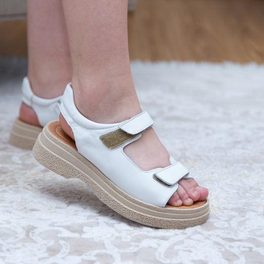 Sandale dama 122 alb