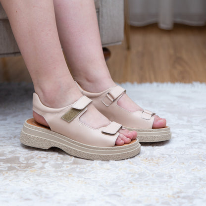 Sandale dama 122 bej