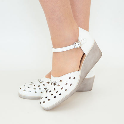 Sandale dama 295 alb