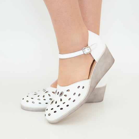 Sandale dama 295 alb