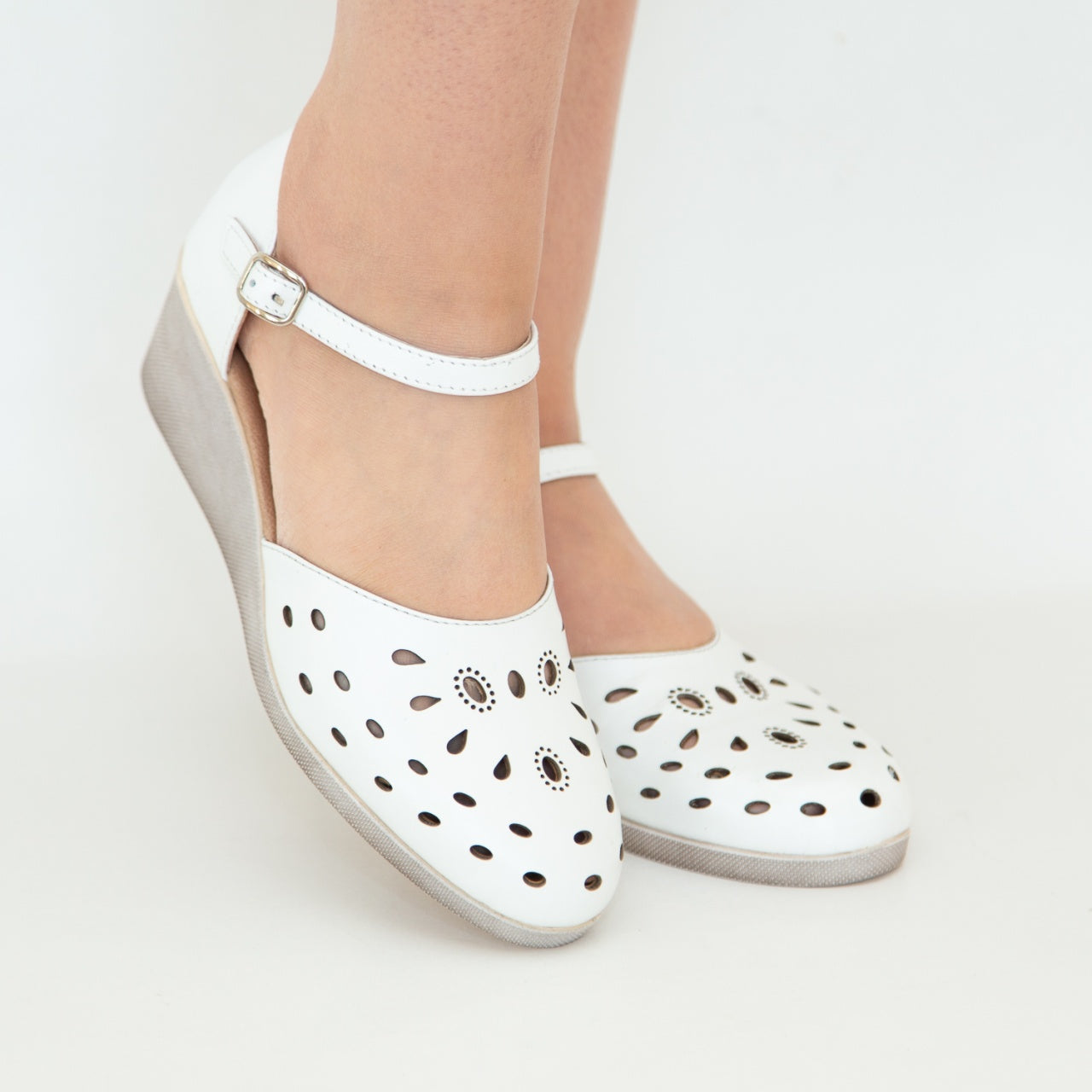 Sandale dama 295 alb