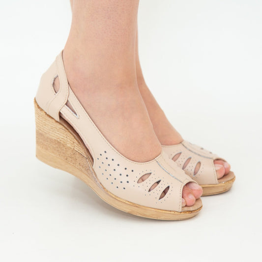 Sandale dama 337 bej