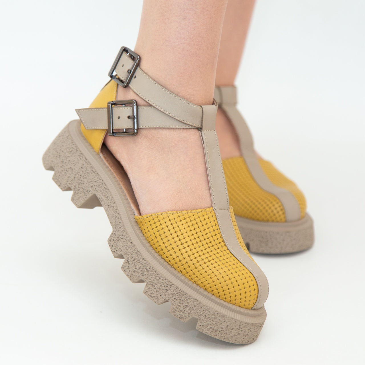 Sandale dama 3370 galben