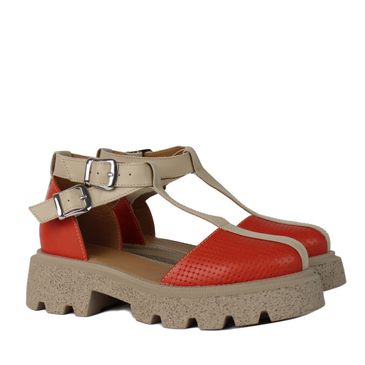 Sandale dama 3370 portocaliu