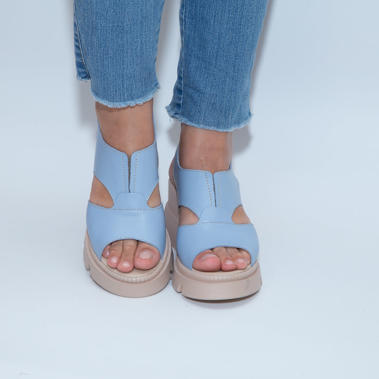 Sandale ortopedice dama 335 albastru