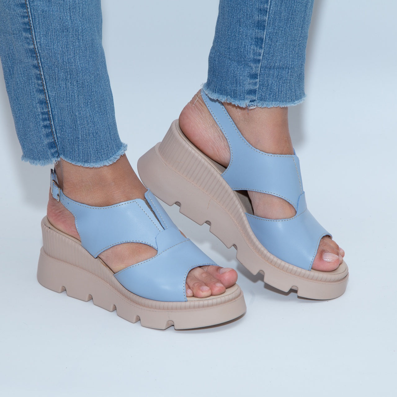 Sandale ortopedice dama 335 albastru