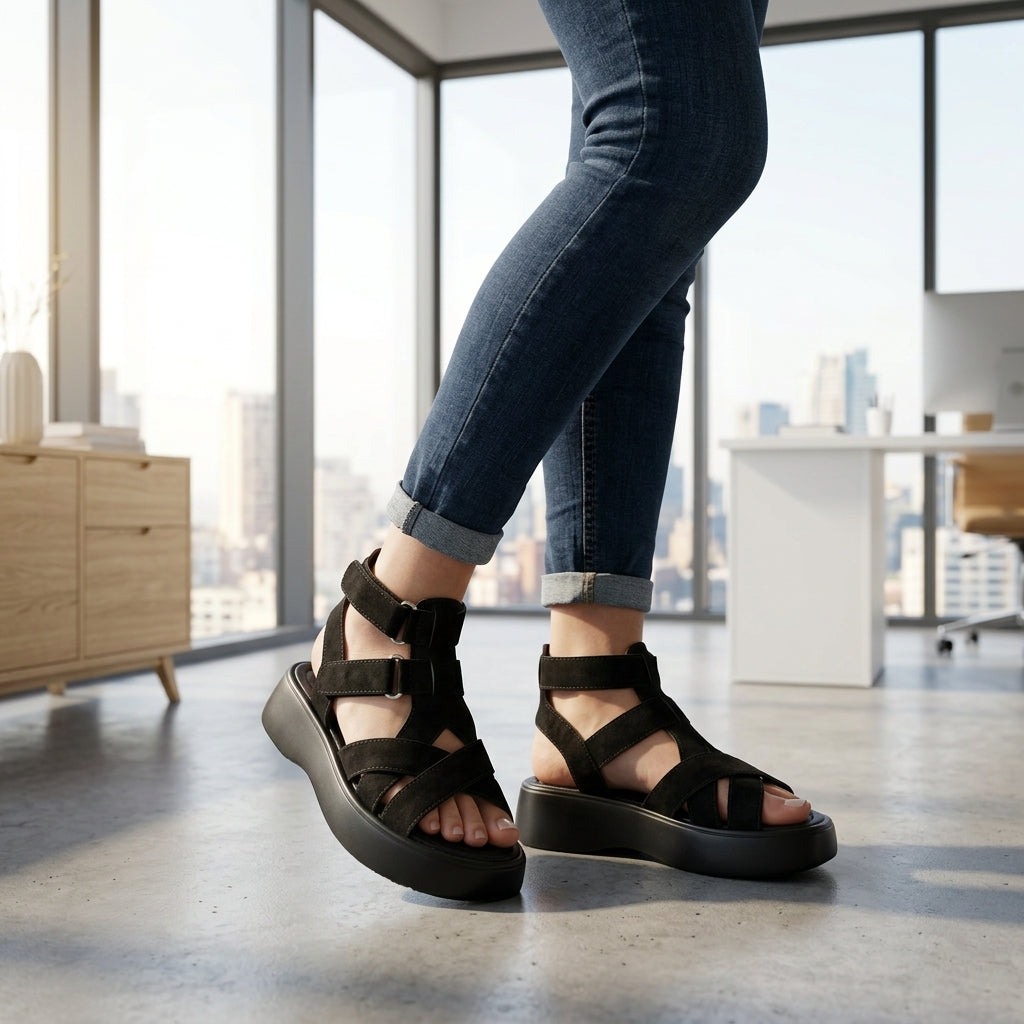 sandale dama c-0178 negru